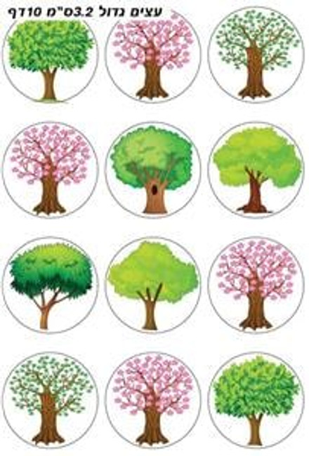 Large Shkedia Tree Stickers 1.3 - 1 Sheet