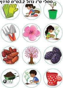 Tu B'Shvat Symbols Stickers