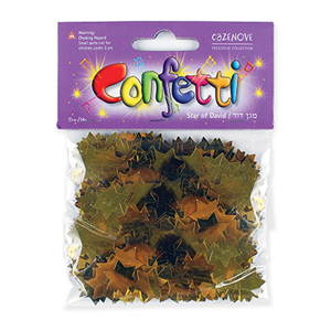 Star of David Gold Confetti