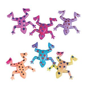 Vinyl Sticky Stretchy Frogs