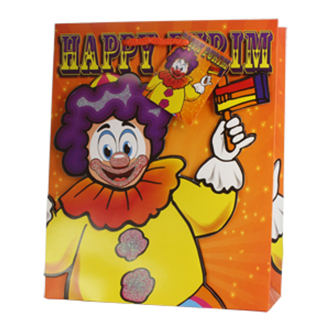 3D Purim Paper Bag - Clown