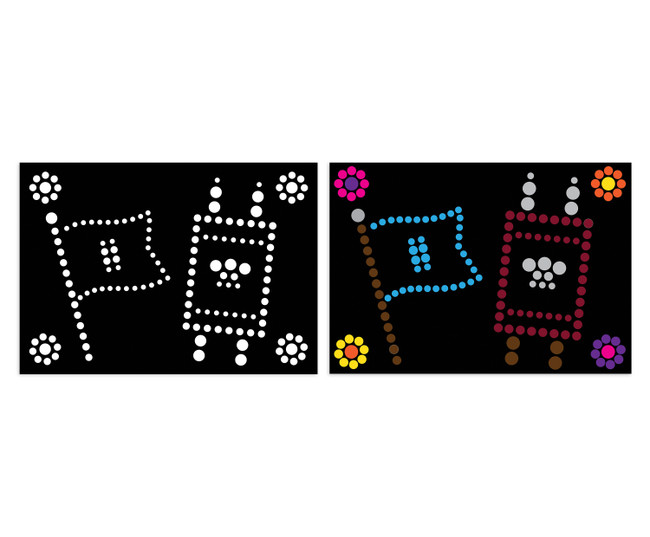 Tishrei Dotty Sticker Art