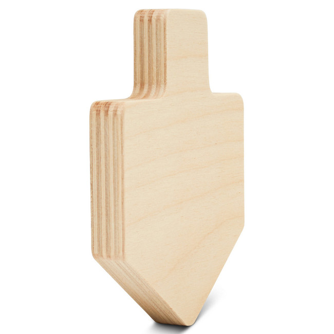 Chunky Wooden Dreidel Cutout