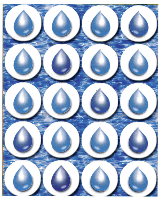 Drops of Rain Stickers - SINGLE SHEET