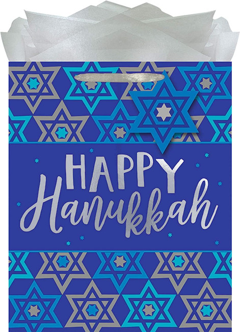 Large Happy Hanukkah Gift Bag Single