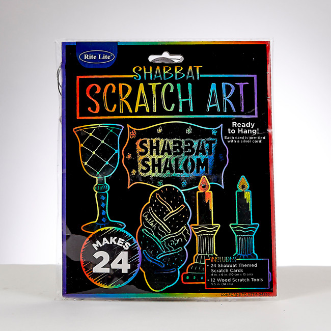 Shabbat Scratch Art (24)