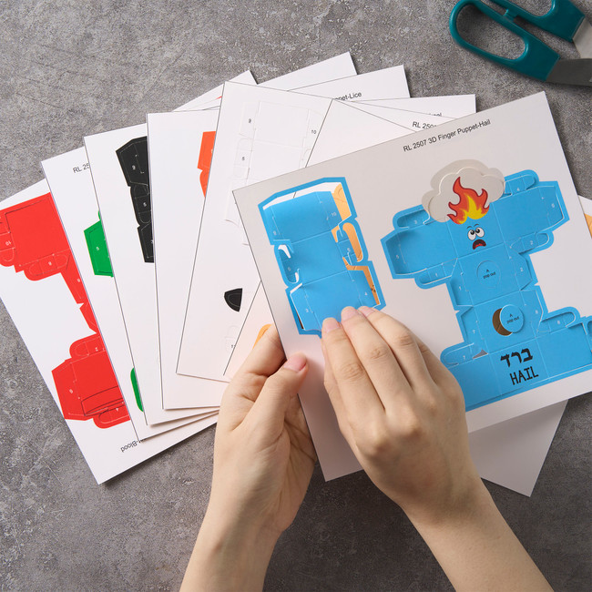 Ten Plagues 3D Finger Puppet Kit