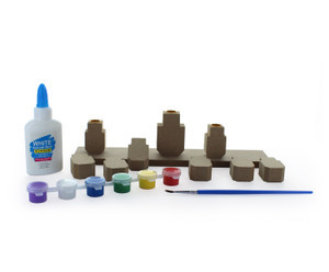 Create your Own Wood Dreidle Menorah