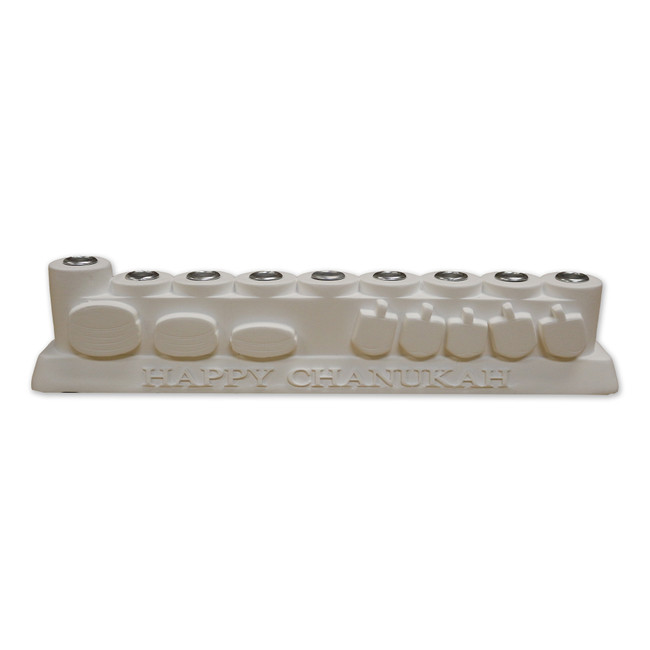 Chanukah Arts & Crafts Menorah - Gelt & Dreidels Design