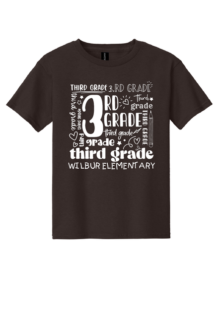 KWES - 3rd grade design - on DARK CHOCOLATE - with teacher's name or graduation year added to the back