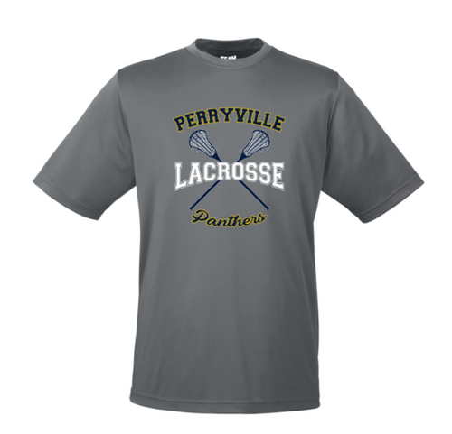 Athletic Grey - T-shirt
Design #1-  Cross Sticks