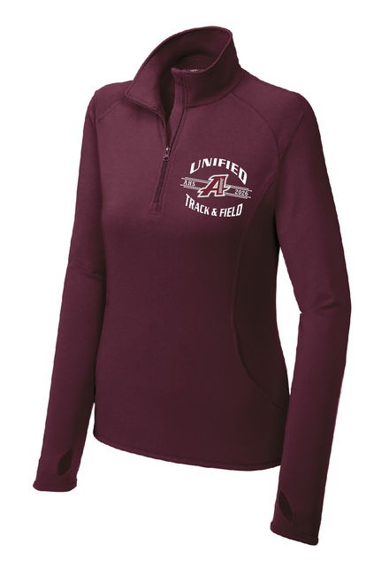 AHS Unified T&F - LST850 - Sport-Tek® Ladies Sport-Wick® Stretch 1/4-Zip Pullover