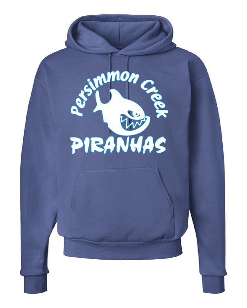 PCST - P170 - Hanes Unisex EcoSmart® Hooded Sweatshirt - Choice of front design w/ "Straight Outta The Creek" on back