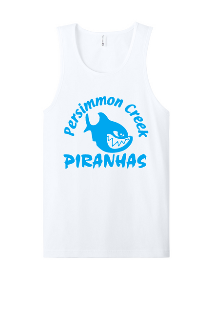 PCST - 3633 - Next Level Unisex Tank - Choice of front design w/ "PIRANHAS" vertically on back