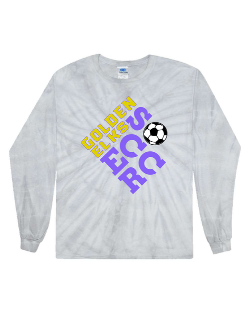 EHS Boys Soccer - CD200 - Tie-Dye Adult 100% Cotton Long-Sleeve T-Shirt