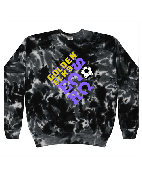 EHS Boys Soccer - CD8100 - Tie-Dye Adult 100% Cotton Crew Neck Sweatshirt