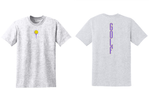 EHS Golf - Specialty Design small front & back vertical words - Unisex Apparel ASH ONLY