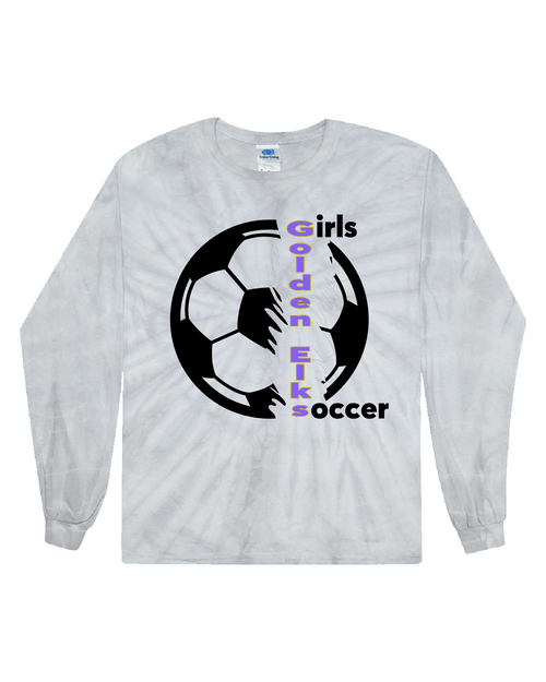 EHS Girls Soccer - CD200 - Tie-Dye Adult 100% Cotton Long-Sleeve T-Shirt