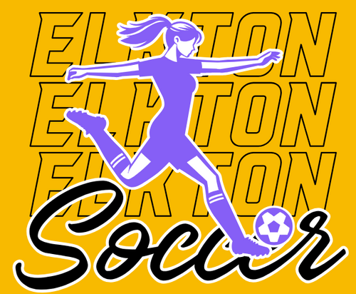 EHS Girls Soccer - Design #2 Girls Soccer background - Unisex Apparel