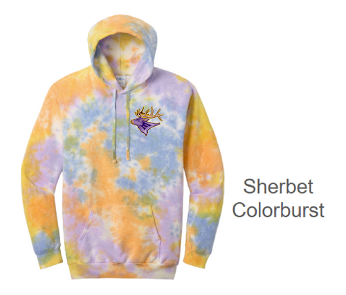 EHS Girls Soccer - CD877 - Tie-Dye Adult Hoodie