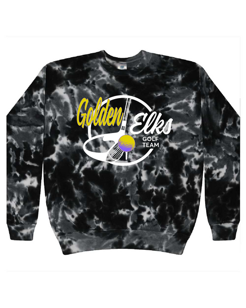 EHS Golf  - CD8100 - Tie-Dye Adult 100% Cotton Crew Neck Sweatshirt