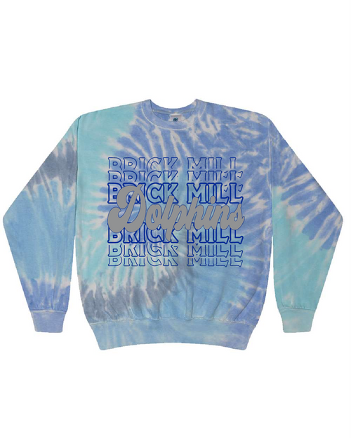 Brick Mill Elem - CD8100 - Tie-Dye Adult 100% Cotton Crew Neck Sweatshirt