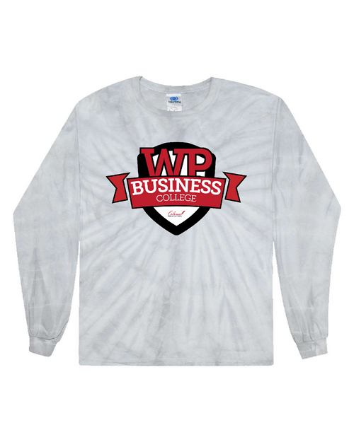 WPHS Business College Academy - CD200 - Tie-Dye Adult 100% Cotton Long-Sleeve T-Shirt