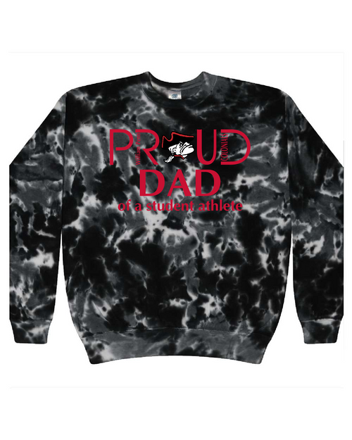 WPHS Athletics - CD8100 - Tie-Dye Adult 100% Cotton Crew Neck Sweatshirt