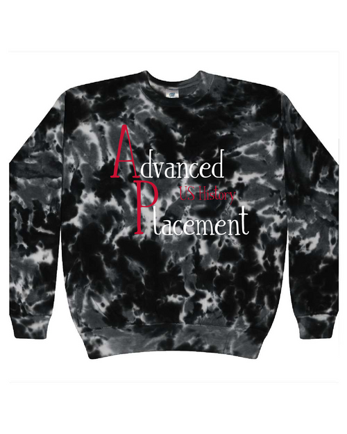 WPHS Content Area - CD8100 - Tie-Dye Adult 100% Cotton Crew Neck Sweatshirt