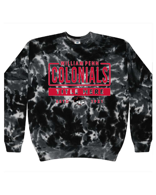 WPHS Staff & Student Support - CD8100 - Tie-Dye Adult 100% Cotton Crew Neck Sweatshirt
