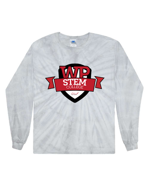 WPHS Stem College Academy - CD200 - Tie-Dye Adult 100% Cotton Long-Sleeve T-Shirt