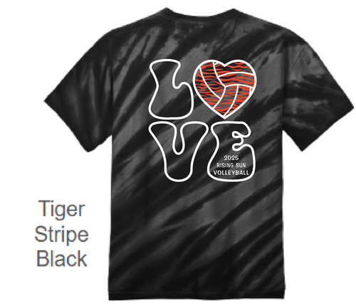 RS Volleyball  - CD101 - Tie-Dye Adult 100% Cotton T-Shirt