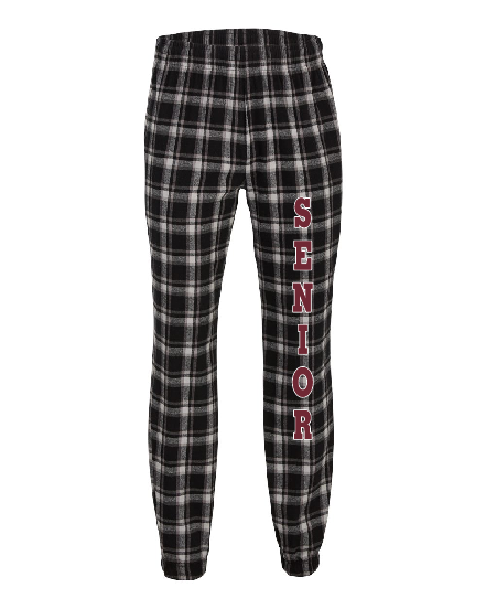 AHSHS - BM6625 - Men's Boxercraft Flannel Joggers - Black/White Plaid ONLY