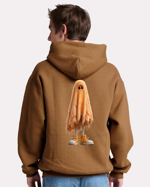 PAD - Day 8 - Ghosty Guy on Golden Pecan - Jerzees Rugged™ Unisex Hooded Sweatshirt