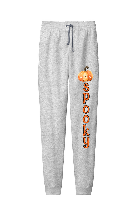 PAD - Day 28 - Dog Pumpkin on Athletic Gray -- 975MPR Joggers YOUTH & UNISEX sizes