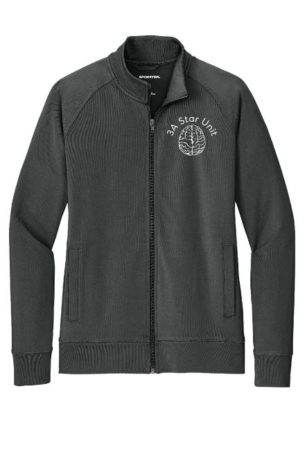 CC3A - LST857 - Sport-Tek® Women's Sport-Wick® Stretch Full-Zip Cadet Jacket - Small design on front. Large design on back. 