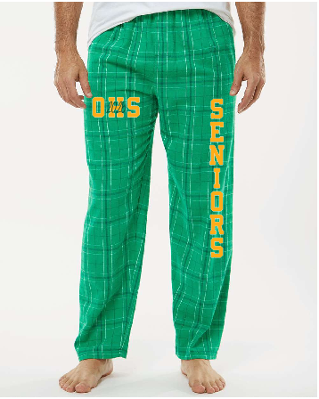 OHS Seniors - BM6624 - Men's Boxercraft Flannel Pants  -- OHS on right leg w/ SENIOR vertical on left leg