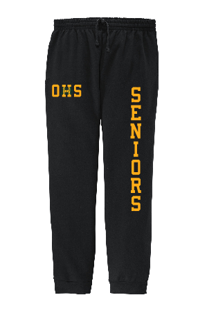 OHS Seniors - 975MPR - Adult Nublend® Jogger  -- OHS on right leg w/ SENIOR vertical on left leg