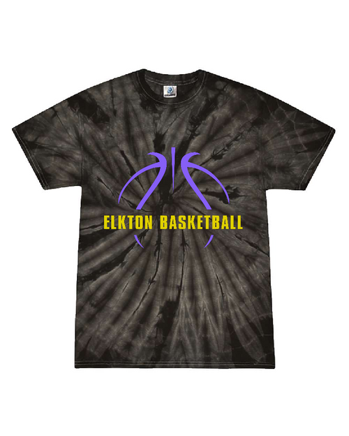 EHS Girls Basketball - CD101 - Tie-Dye Adult 100% Cotton T-Shirt