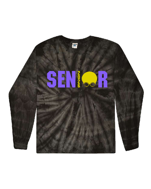 EHS Swimming - CD200 - Tie-Dye Adult 100% Cotton Long-Sleeve T-Shirt