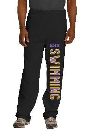 EHS Swimming - 974MP - Jerzees Adult NuBlend® Open-Bottom Fleece Sweatpants 
