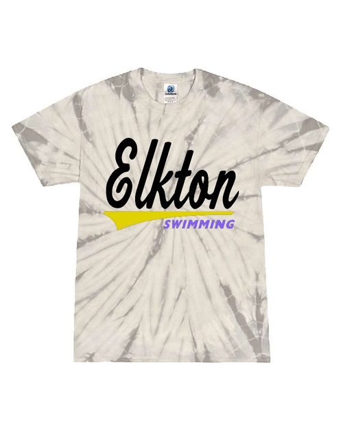 EHS Swimming - CD101 - Tie-Dye Adult 100% Cotton T-Shirt
