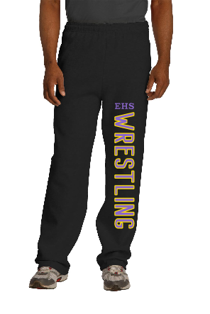 EHS Wrestling - 974MP - Jerzees Adult NuBlend® Open-Bottom Fleece Sweatpants 