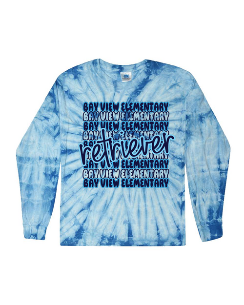 BVES - CD200 - Tie-Dye Adult 100% Cotton Long-Sleeve T-Shirt