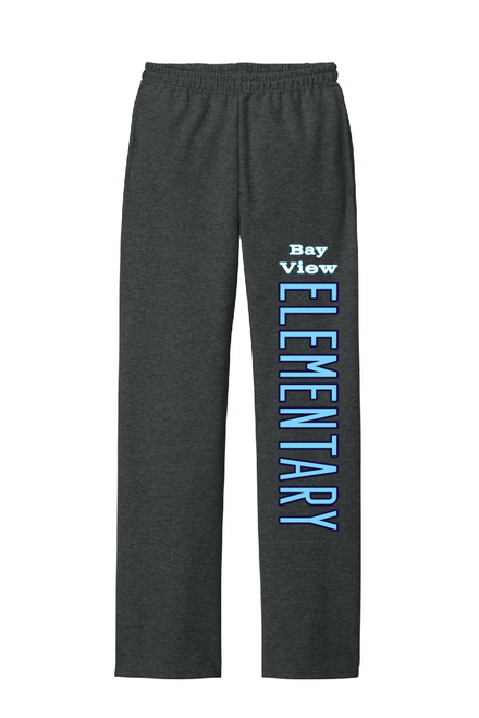 BVES - 974MP -Jerzees Youth & Adult NuBlend® Open-Bottom Fleece Sweatpants 