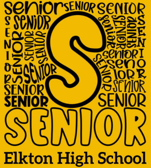 EHS - Senior DESIGN APPAREL -  with graduation year added to the back