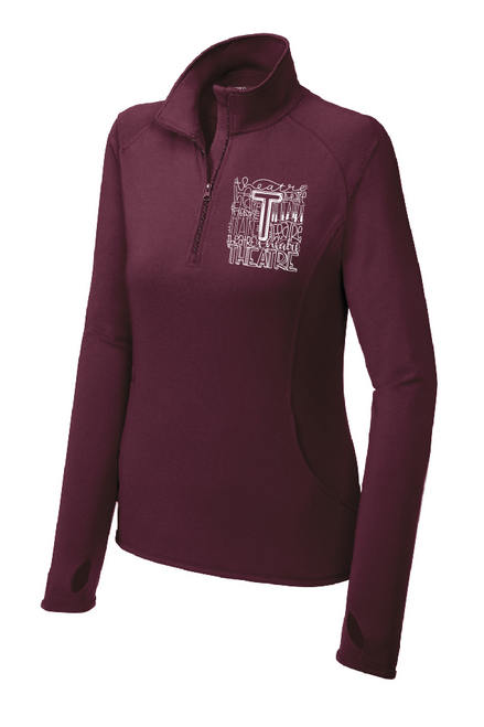 AHST - LST850 - Sport-Tek® Ladies Sport-Wick® Stretch 1/4-Zip Pullover