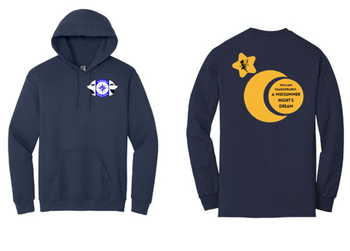 NEHSDC - Midsummer Night's Dream -- small NEHSDC Logo on front & large design on back