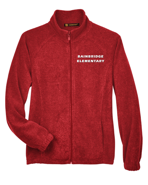 BBES - M990W-Harriton Ladies' 8 oz. Full-Zip Fleece - Embroidery Only