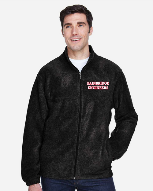 BBES - M990 - Harriton Men's 8 oz. Full-Zip Fleece - Embroidery Only